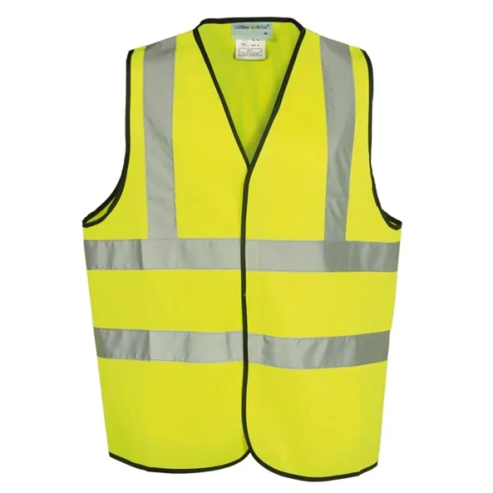 Yellow High Visibility 80 GSM Knitted EN471 Certified Waistcoat - Image 1