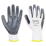 103WG White Grey Nitrile Coated Work Gloves