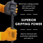 Thermal 7 Black Latex Coated Work Glove With 10 Gauge Orange Thermal Liner - Image 5