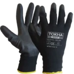 100 BB Black PU Coated Work Glove With 13 Gauge Black Polyester