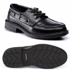 Black Executive Leather Boat Shoe S1P - Image 3