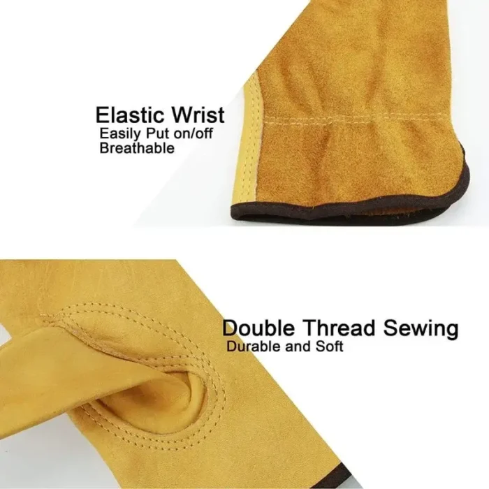 DG-COMBO Leather Drivers Work Gloves - Image 4