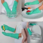 Green Nitrile Rubber Household Gloves - Image 5