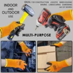 Thermal 7 Black Latex Coated Work Glove With 10 Gauge Orange Thermal Liner - Image 2