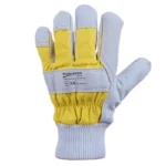 Palpali Yellow Rigger Elastic Wrist Leather Glove - Image 3