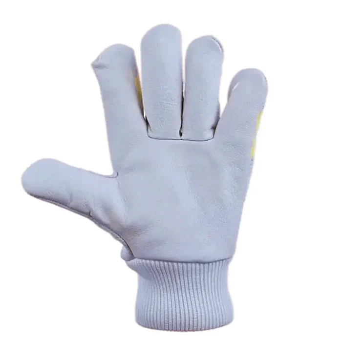 Palpali Yellow Rigger Elastic Wrist Leather Glove - Image 2