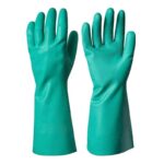 Green Nitrile Rubber Household Gloves