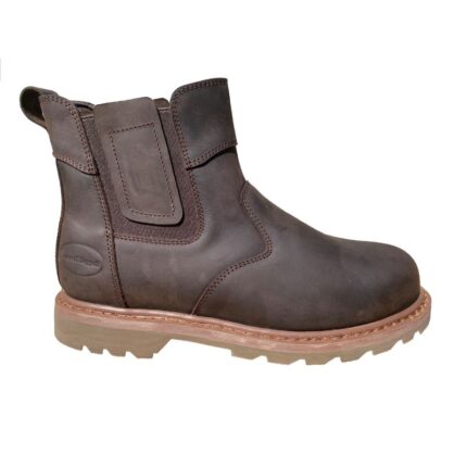 Dark Brown Waxy Welted Chelsea Boot