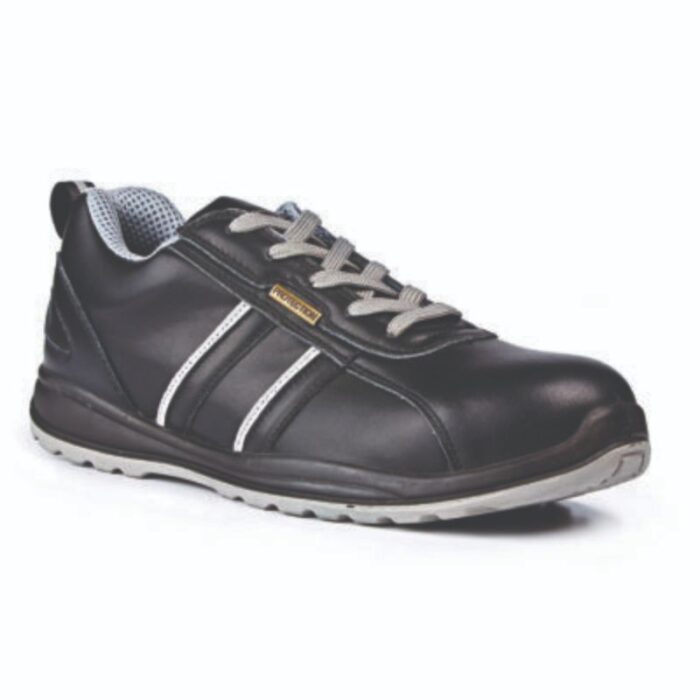 leather safety trainer shoes