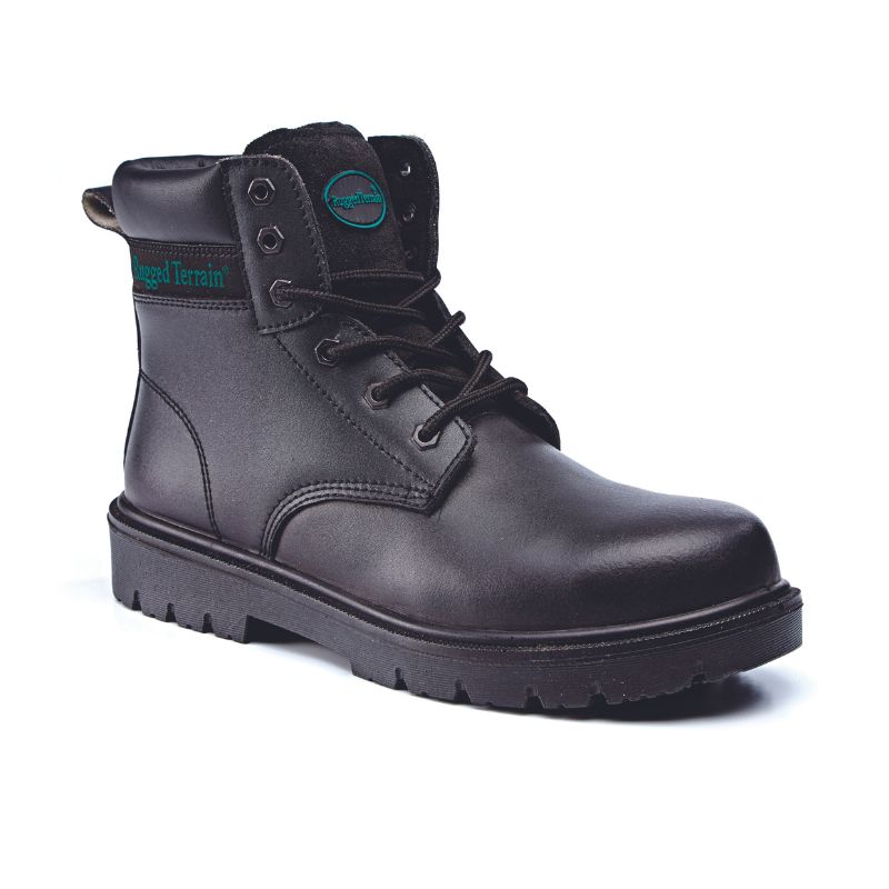black 6 eye derby boot