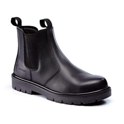 black leather chelsea boot
