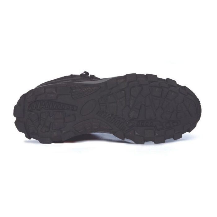 Leather Waterproof Hiking Boots Metal-Free Composite Toe, Slip-Resistant Sole - Black - Image 2