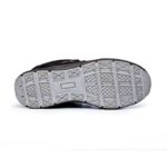 Lightweight Safety Trainer Shoes Black/Grey Premium Suede Leather Upper, Steel Toe Cap, Slip-Resistant Sole - Image 2