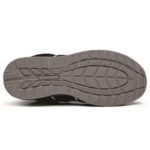 Comfortable Safety Trainers Shoes Black/Red Suede Safety Trainer Premium Leather, Steel Toe, Slip-Resistant Sole - Image 2