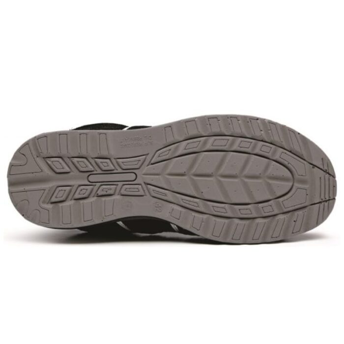 Comfortable Safety Trainers Shoes Black/Red Suede Safety Trainer Premium Leather, Steel Toe, Slip-Resistant Sole - Image 2