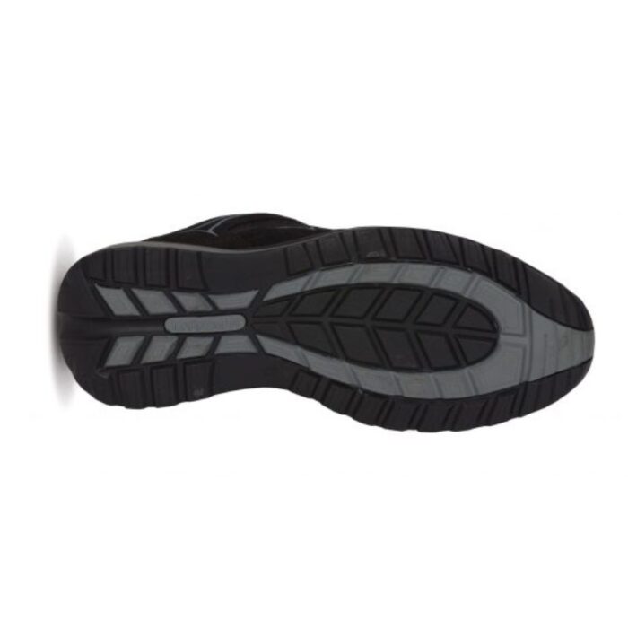 Leather Safety Trainer Shoes Black Steel Toe Cap, Slip-Resistant Sole, Comfort Lining - Image 2