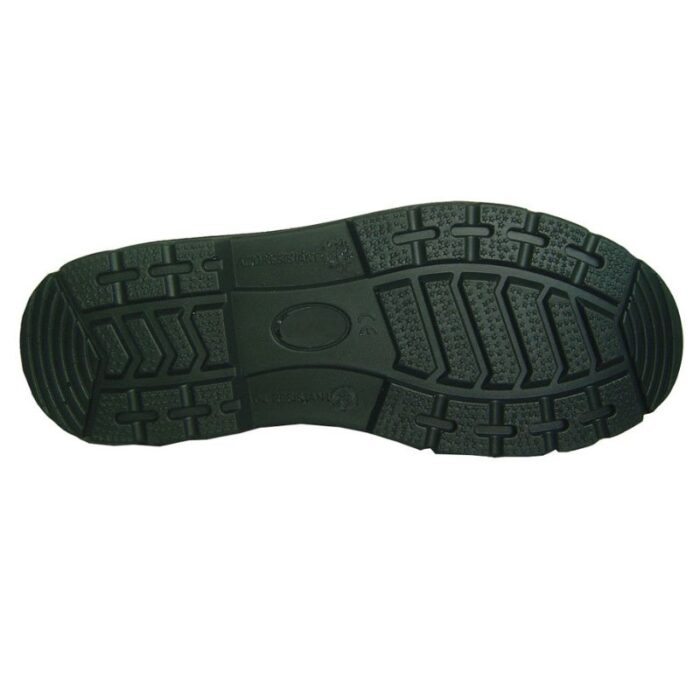 Black 6 Eye Derby Boot LANCASTER Steel Toe, Slip-Resistant Sole - Image 2
