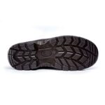 Leather Safety Toe Shoe Trainer Durable Leather/Nylon Upper, Steel Toe Cap, Slip-Resistant Sole - Black - Image 2