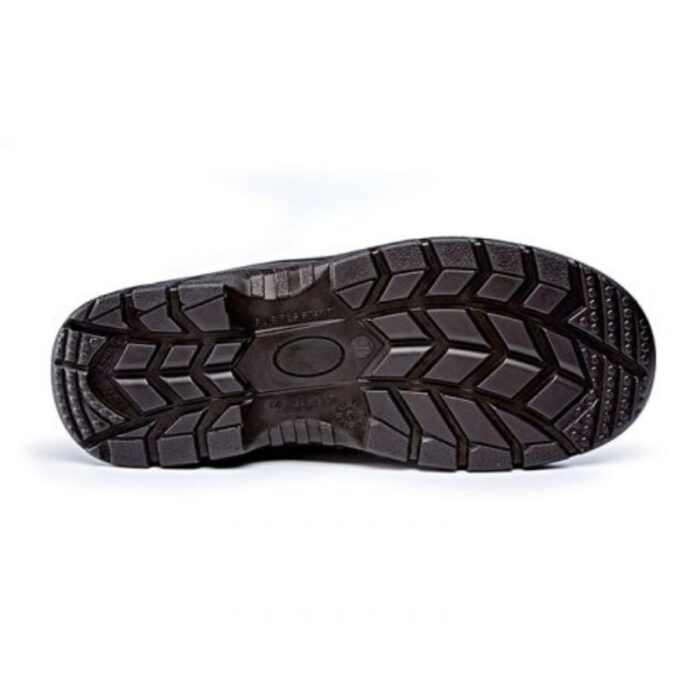 Leather Safety Toe Shoe Trainer Durable Leather/Nylon Upper, Steel Toe Cap, Slip-Resistant Sole - Black - Image 2