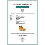 Nubuck Hiking Shoes S1P SRA Certified, Steel Toe, Slip-Resistant Rubber Sole - Honey Color - Image 3