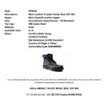 Black 6 Eye Derby Boot LANCASTER Steel Toe, Slip-Resistant Sole - Image 3