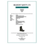High Leg Boots Black Durable Water-Resistant Leather, Steel Toe Protection - Image 3