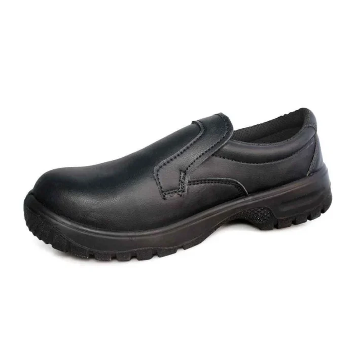 Slip On Shoe Microfibre Boot Water-Resistant, Steel Toe, Slip-Resistant Sole - Black - Image 2