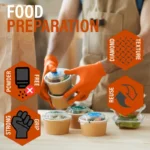 Diamond Texture Grip Nitrile Glove 50Pcs. Per Box, Ultra Durable, Powder Free, Touch Screen, Disposable Glove - Image 5