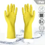 Long Sleeve Rubber Gloves Latex Household Cleaning Dishwashing Laundry Kitchen Gloves - Image 2