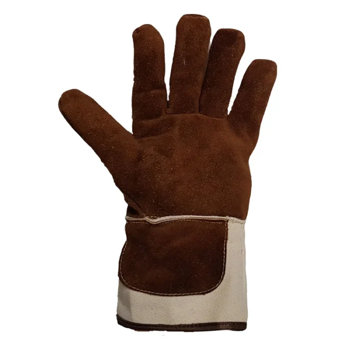 Leather Gauntlet Gloves Rupture Extra Heavy Duty Razor Wire Handling Gloves - Image 2