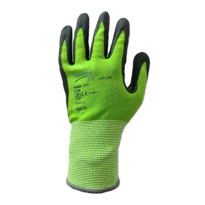 Cut Resistant Gloves 15G HPPE Shell Hand Protection Builders Grip Mechanic Glove - Image 3