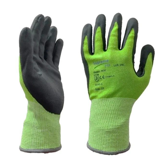 Cut Resistant Gloves 15G HPPE Shell Hand Protection Builders Grip Mechanic Glove - Image 4