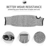Arm Protection Sleeves with Thumb Hole Level 3 Cut Protection Gloves 1 Pair - Image 2