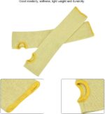 Cut Resistant Arm Sleeves with Thumb Hole Ultimate Arm Protection Level 5 Grey/Yellow 1 Pair - Image 6