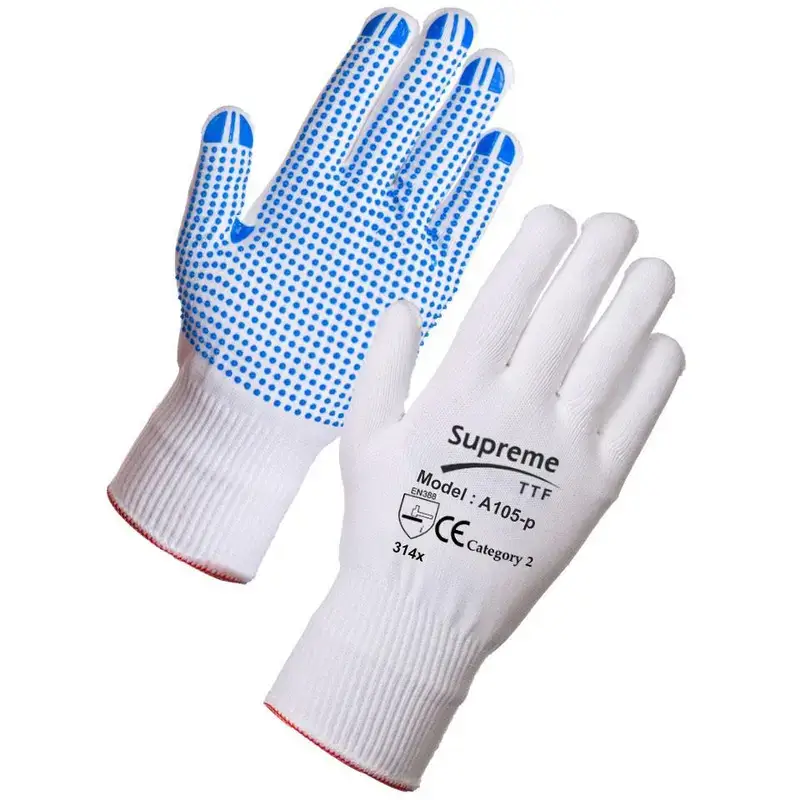 polka dot gloves
