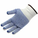PVC Polka Dot Gloves Cotton Mix Nylon Protective Work Gloves for Factory Garden Working - Image 3
