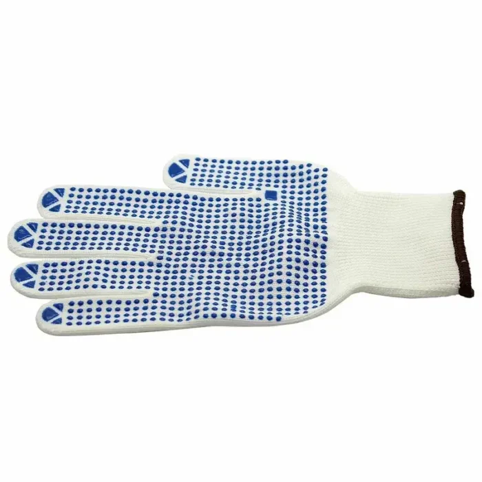 PVC Polka Dot Gloves Cotton Mix Nylon Protective Work Gloves for Factory Garden Working - Image 5