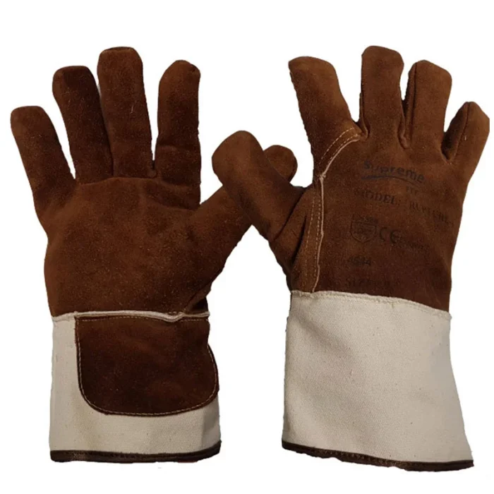 leather gauntlet gloves
