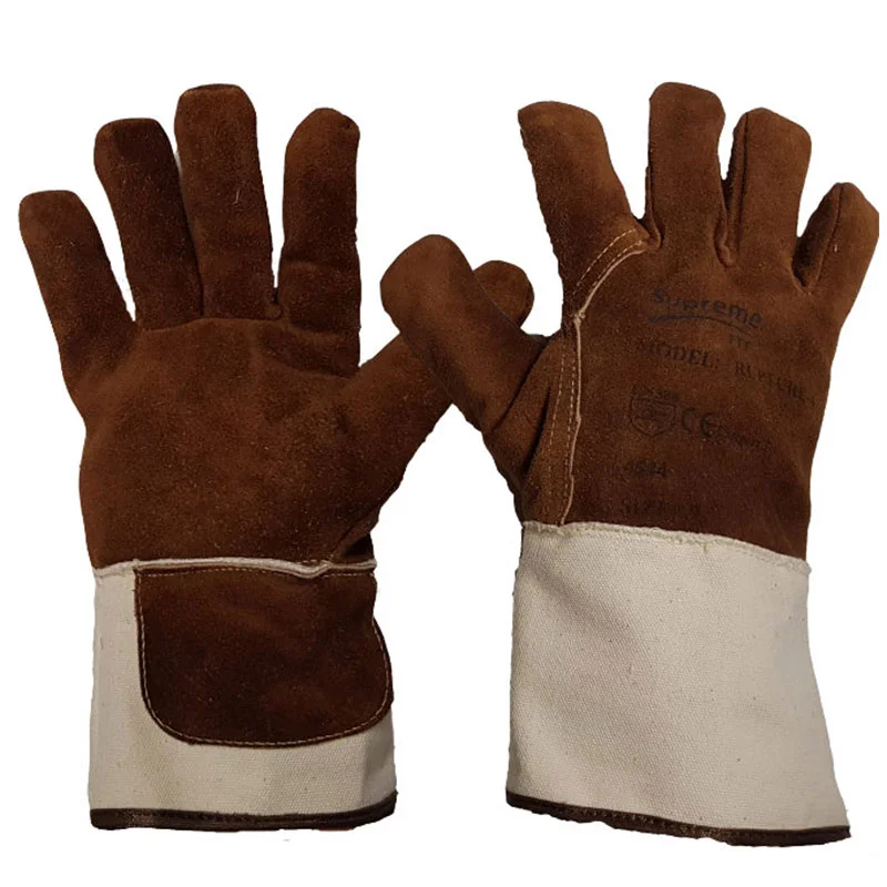 leather gauntlet gloves