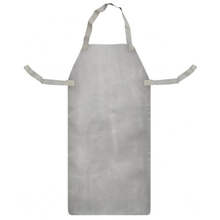 white leather apron