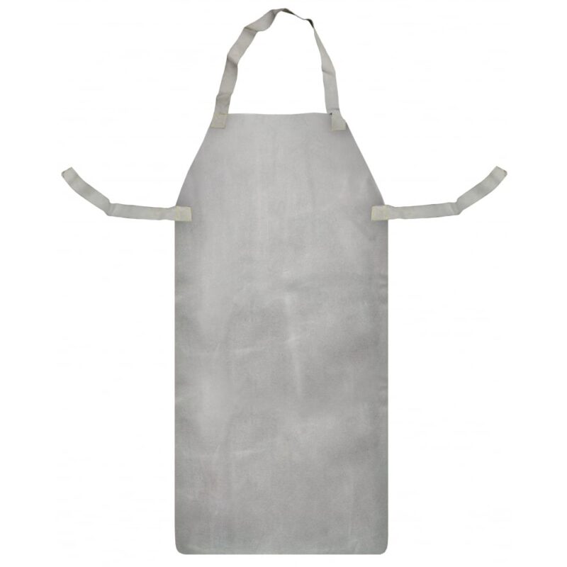 white leather apron